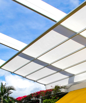 True-Tension technology - Retractable awning component