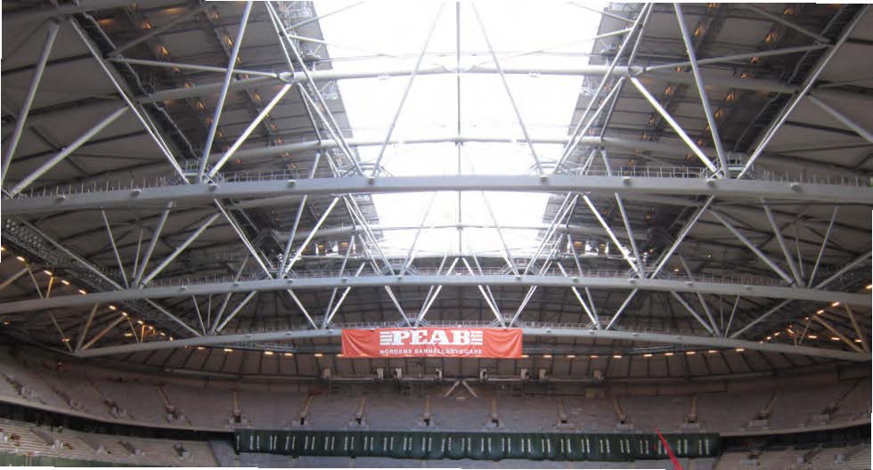 Rectractable roof at Swedbank Arena