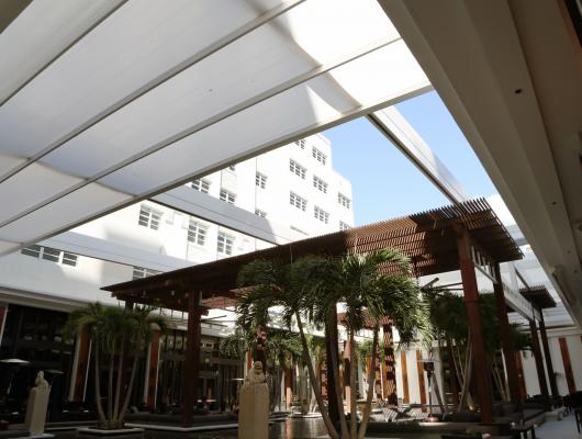 Retractable Fabric Roof Awning