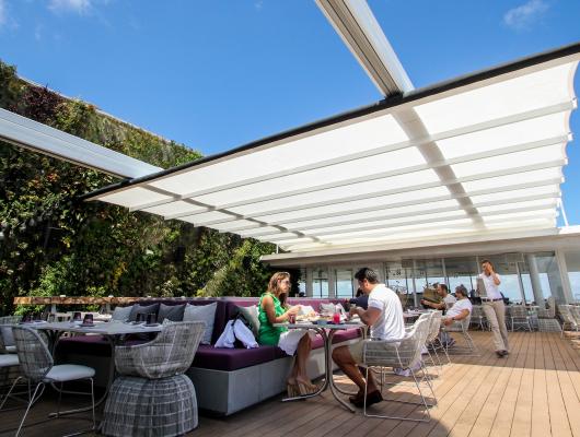 Retractable Fabric Roof Awning