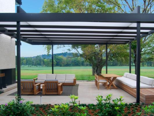 Retractable Fabric Roof Awning