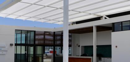 Retractable Fabric Roof Awning Retractable Fabric Roof Awning