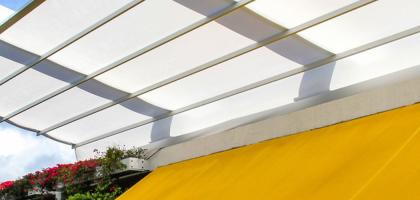 Retractable Fabric Roof Awning