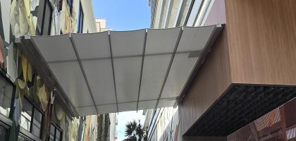 Retractable Fabric Roof Awning Retractable Fabric Roof Awning