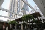 Rectractable awning at The Setai Hotel Courtyard