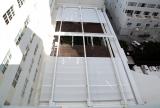 Rectractable awning at The Setai Hotel Courtyard