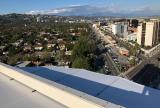 East curved canopy end from above