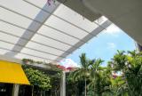 Retractable awning at Bal Harbour Shops, Florida