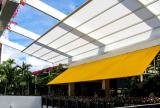 Retractable awning at Bal Harbour Shops, Florida