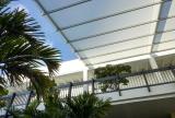 Retractable awning at Bal Harbour Shops, Florida