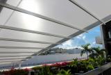 Retractable awning at Bal Harbour Shops, Florida