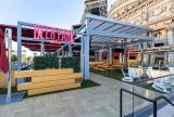 Retractable awning at Beer Park Las Vegas