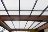 Rectractable awning at One Forty Restaurant
