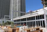 Retractable awning at The Beach Club Hallandale