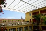 Retractable awning at Hotel Charleston, Columbia