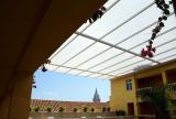 Retractable awning at Hotel Charleston, Columbia