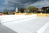 Retractable awning at Hotel Charleston, Columbia