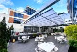 Rectractable awning at Radisson Blu Edwardian Hotel